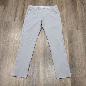 Holderness & Bourne Pants Mens 34X34 Gray Parker Golf Chino Performance